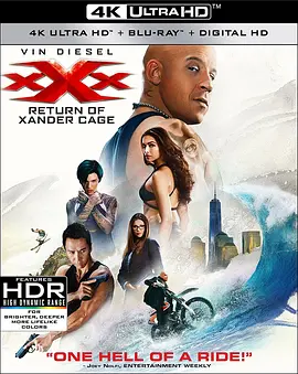 极限特工3：终极回归 4K xXx: Return of Xander Cage (2017) / Xander Returns / 极限特工：终极回归/3X反恐暴族：重火力回归(港) / 极限特工3 / 限制级战警3: 重返极限(台) 2160p.BluRay.REMUX.HE-4K视界