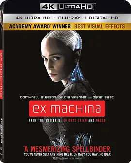 机械姬 4K Ex Machina (2014) / 机器夏娃/人造意识(台) / 觉醒前夜 2160p.EUR.BluRay.REMUX.HEVC.DTS-X.7.1-FGT【73.69 GB】-4K视界