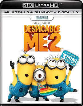 神偷奶爸2 4K Despicable Me 2 (2013) / 坏蛋奖门人2(港)/卑鄙的我2 2160p.BluRay.REMUX.HEVC.DTS-X.7.1-FGT【29.0GB】 1080p.3D.EUR.BluRay.AVC.DTS-HD.MA.5.1【42.17-4K视界