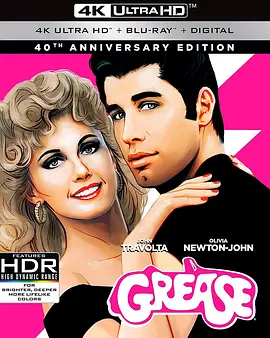 油脂 4K Grease (1978)/火爆浪子 2160p.BluRay.REMUX.HEVC.TrueHD.5.1-FGT【54.96GB】-4K视界