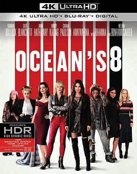 瞒天过海：美人计 4K Ocean’s Eight (2018) / Ocean’s Ocho / 八大罗汉 / 女版十一罗汉 / 盗海豪情：8美千娇(港)/Ocean's 8 / 侠盗英姿 / 八罗汉 / 盗海姐妹团 / 瞒天过海：八面玲珑(台) 2160p.BluRay.RE-4K视界