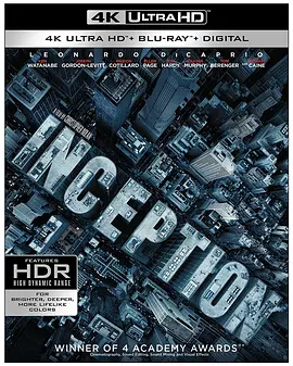 盗梦空间 4K Inception (2010) / 奠基 / 潜行凶间(港) / 记忆魔方/全面启动(台) / 心灵犯案 / 记忆迷阵 2160p.BluRay.REMUX.HEVC.DTS-HD.MA.5.1-FGT【79.5GB】-4K视界