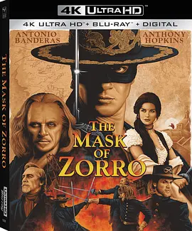 佐罗的面具 4K The Mask of Zorro (1998) / 黑侠梭罗/蒙面侠苏洛 / 黑侠佐罗 2160p.US.BluRay.REMUX.HEVC.DTS-HD.MA.TrueHD.7.1.Atmos-FGT【81.50 GB】-4K视界